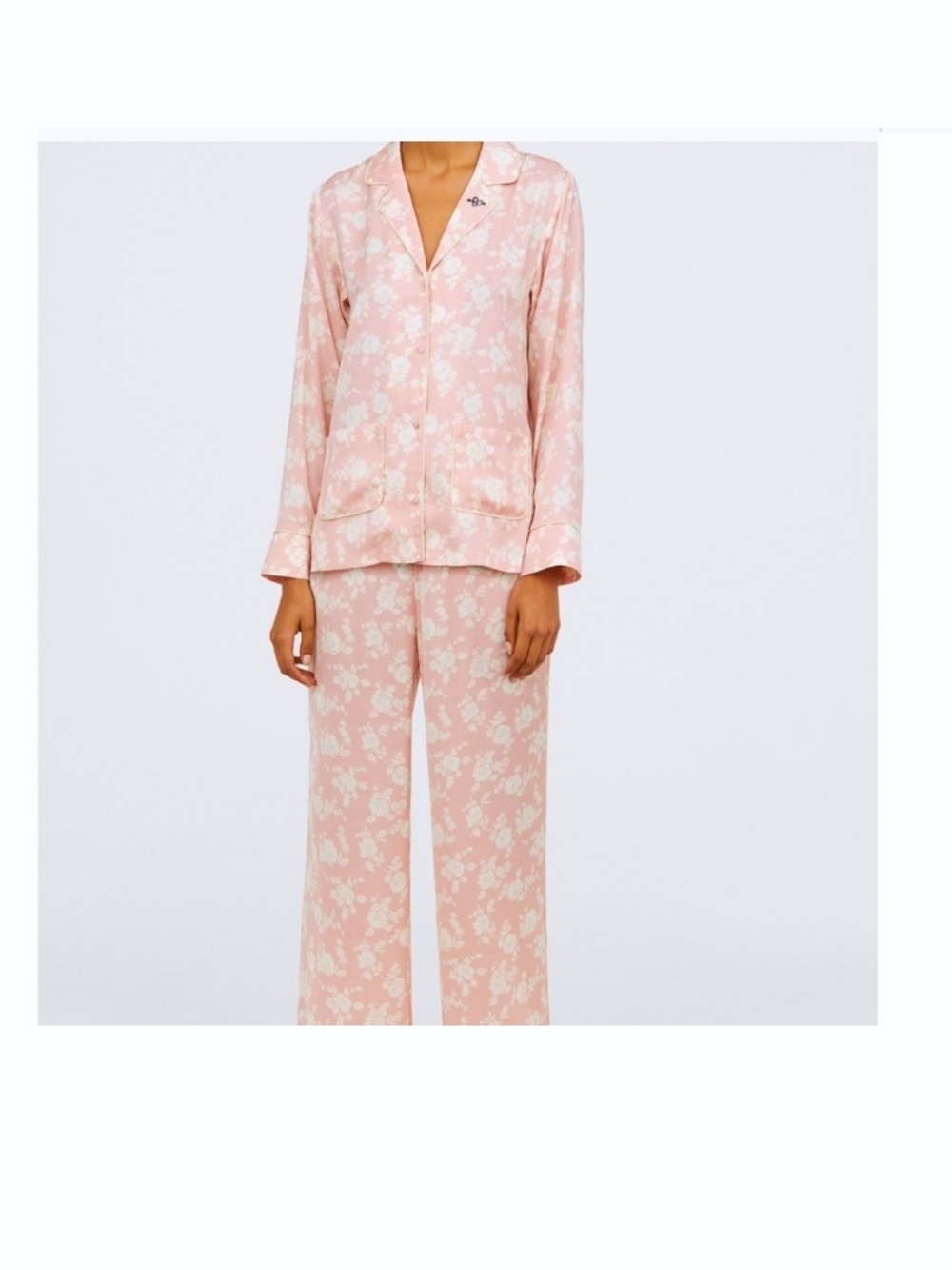 Love Stories x H&M Menswear Pajamas Two Piece Set Pink Size Medium